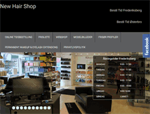 Tablet Screenshot of newhairshop.dk